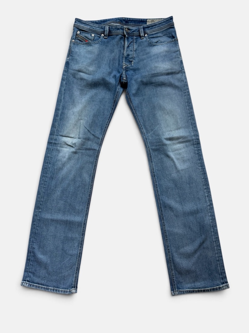 Diesel Larkee Regular Straight Leg Jeans Button Fly Classic Denim 34 x 34